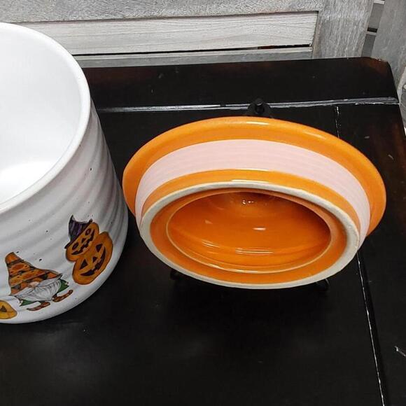 Halloween Gnome Pumpkin Canister Jar | Cobwebs & Cauldrons - Picture 6 of 8